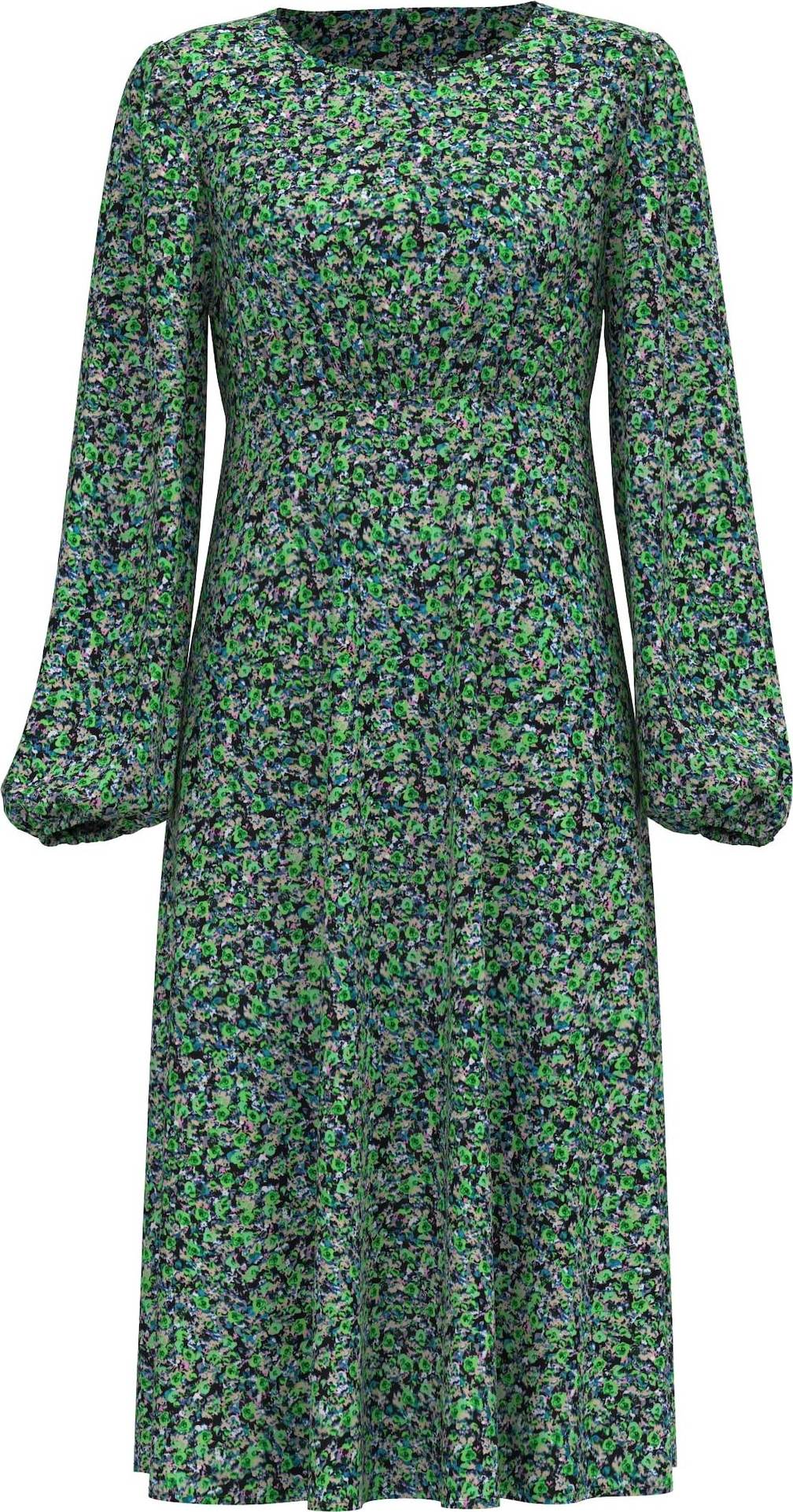 VERO MODA Společenské šaty 'JANINA' modrá / zelená / černá