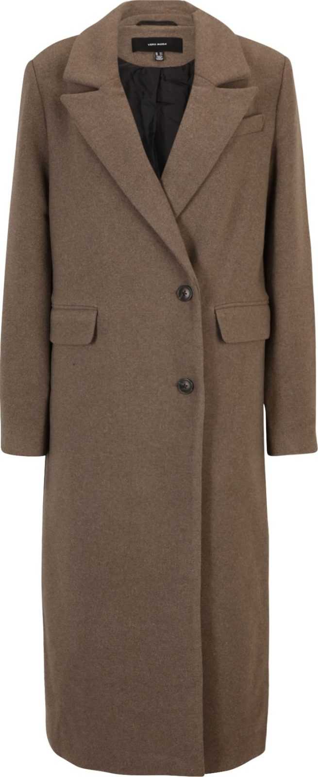 Vero Moda Tall Přechodný kabát 'Venetavega' hnědý melír