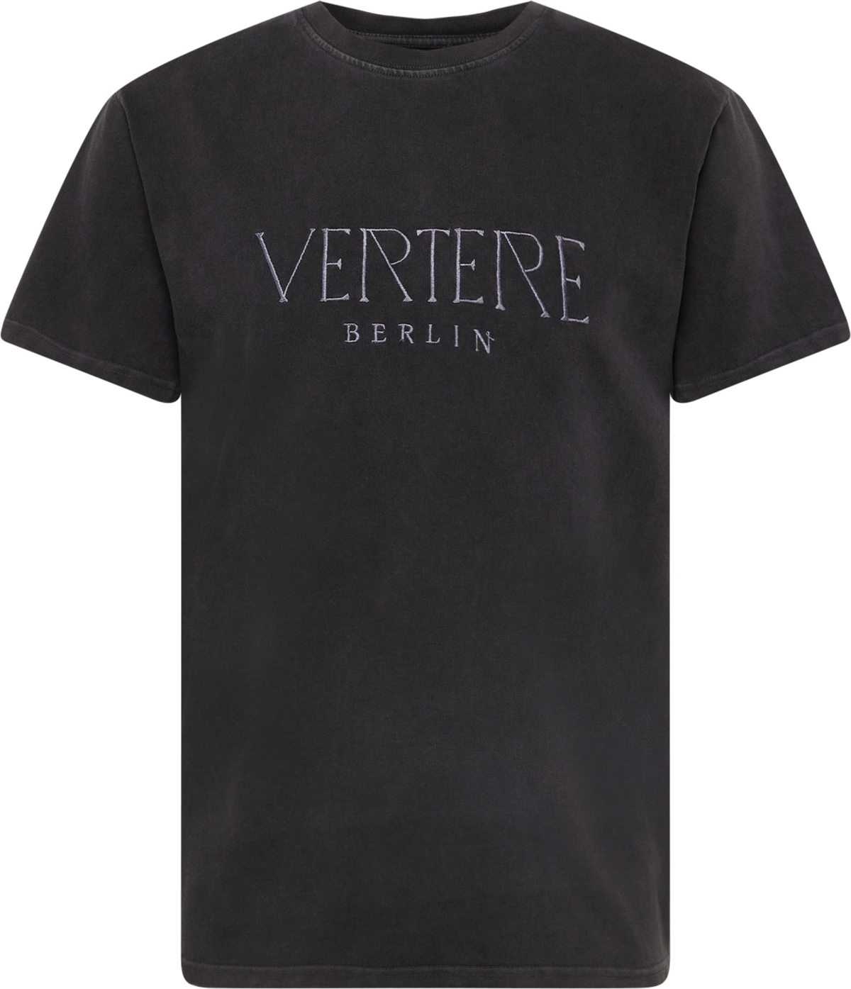 Vertere Berlin Tričko 'CLOCKWORK' stříbrně šedá / černá