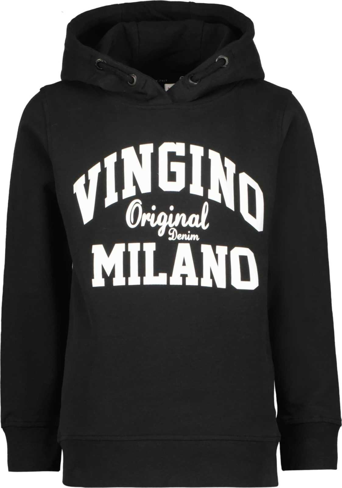 VINGINO Mikina černá / bílá