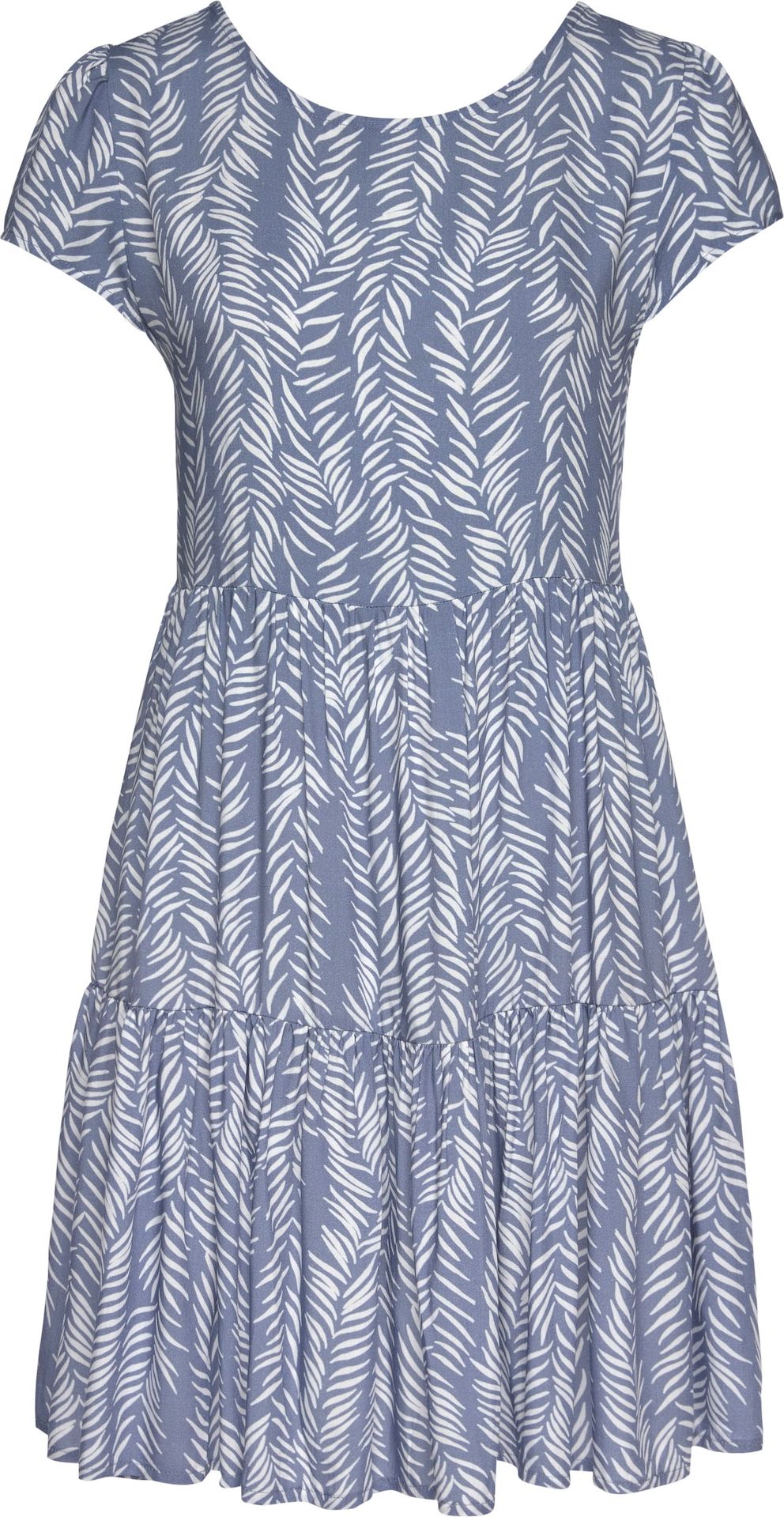 VIVANCE Letní šaty 'Lorbeer' chladná modrá / bílá