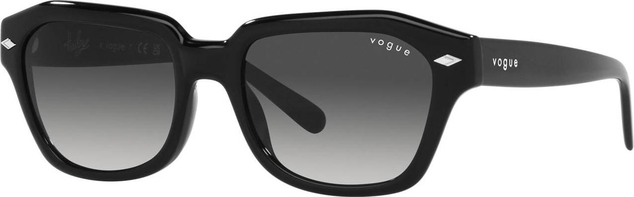 VOGUE Eyewear Sluneční brýle '0VO5444S' černá / bílá