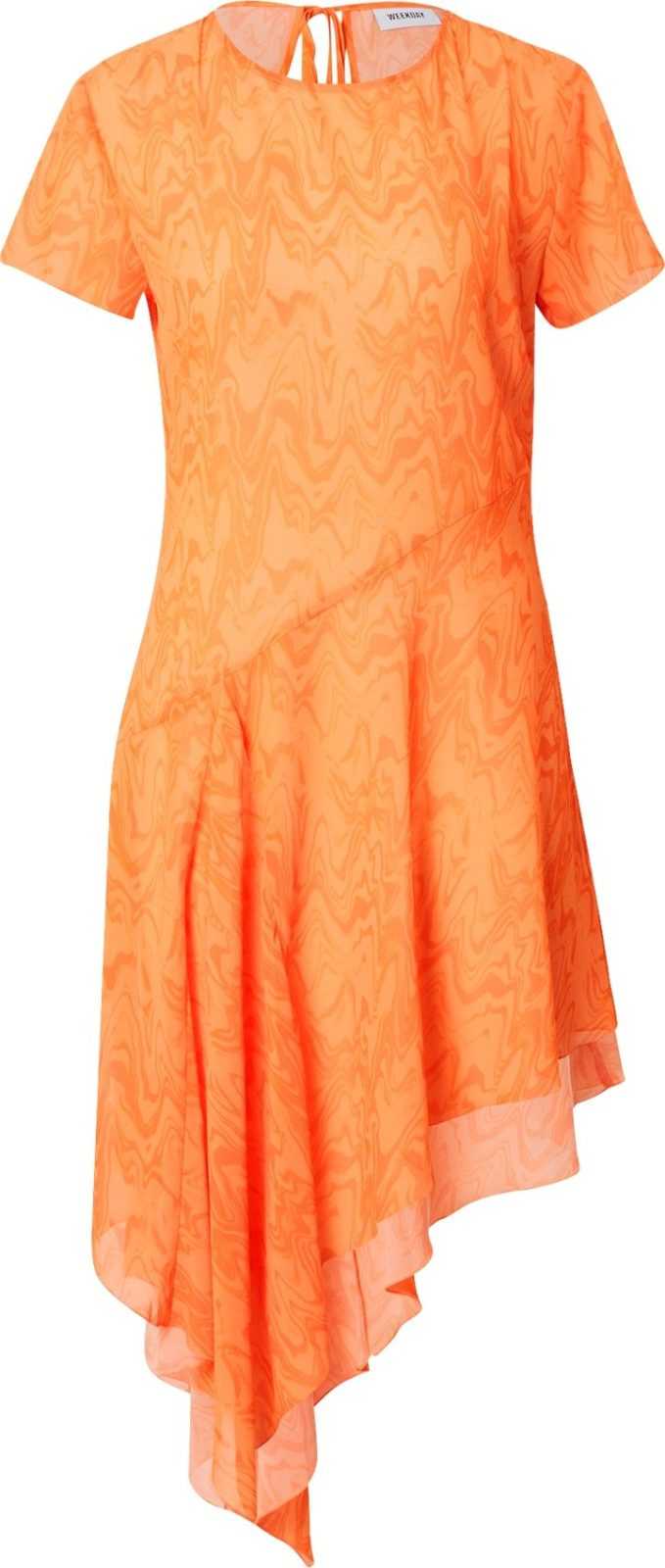 WEEKDAY Šaty oranžová / jasně oranžová