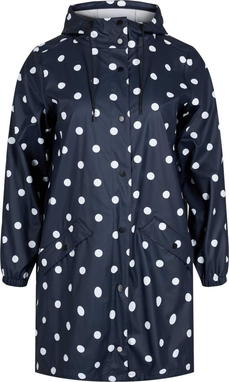 Zizzi Funkční kabát 'Rainy' námořnická modř / bílá