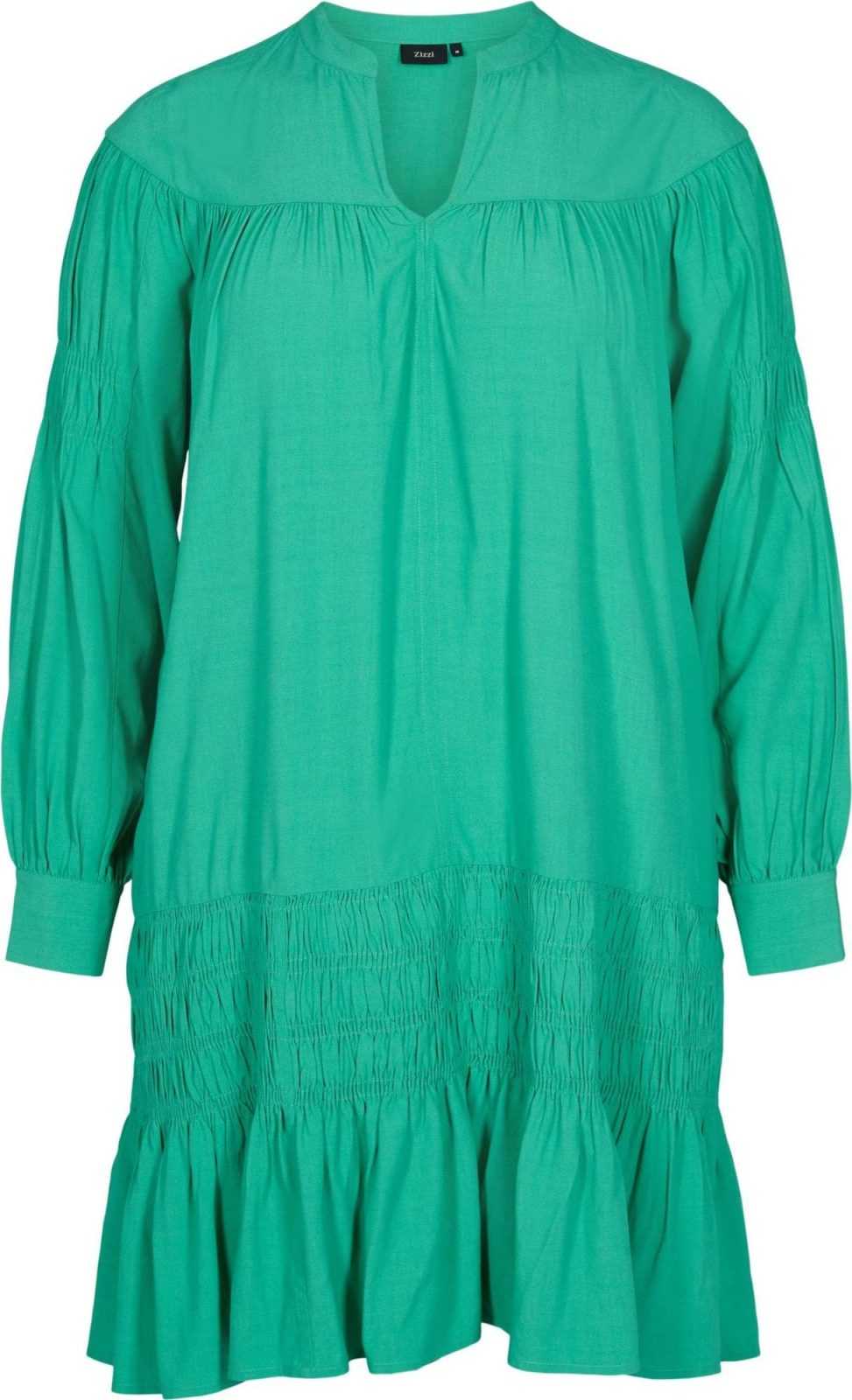 Zizzi Košilové šaty 'Rin' zelená