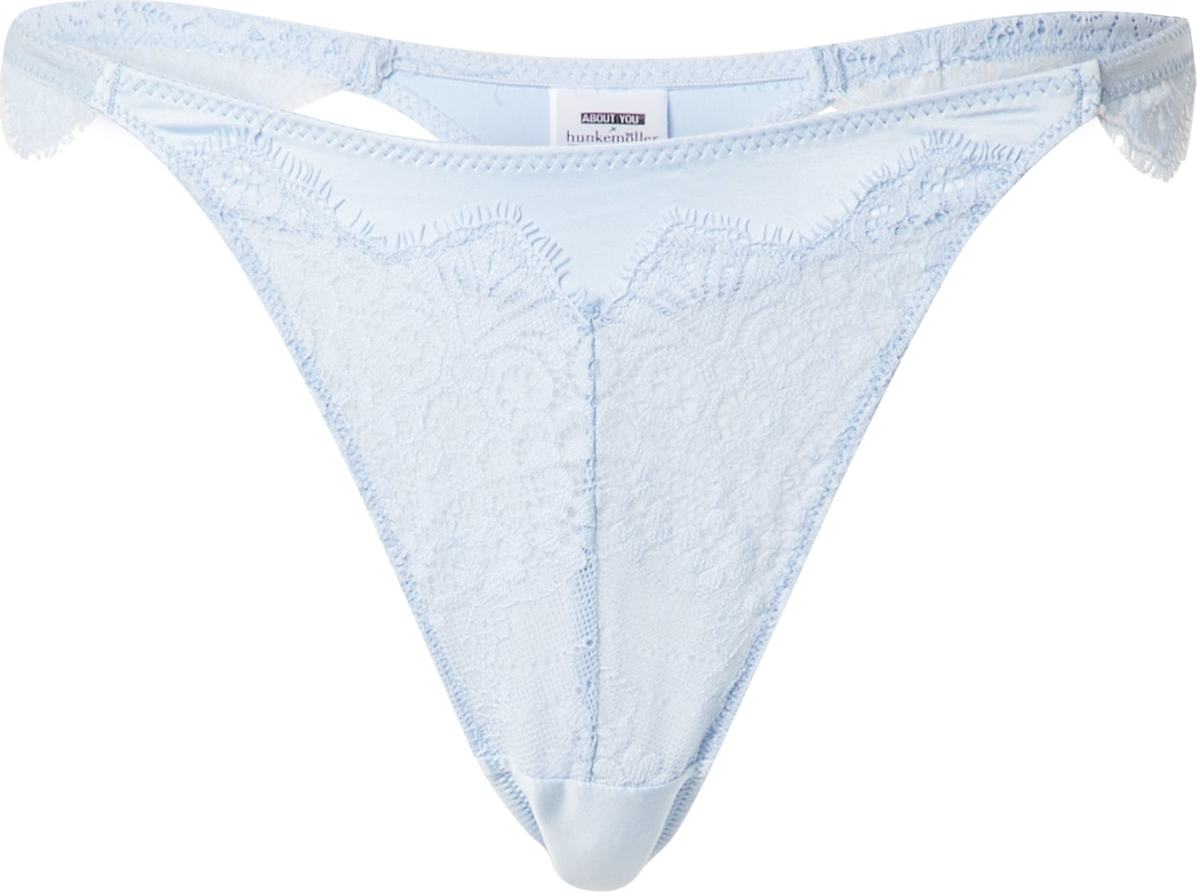 ABOUT YOU x hunkemöller Tanga 'Violet HL' světlemodrá