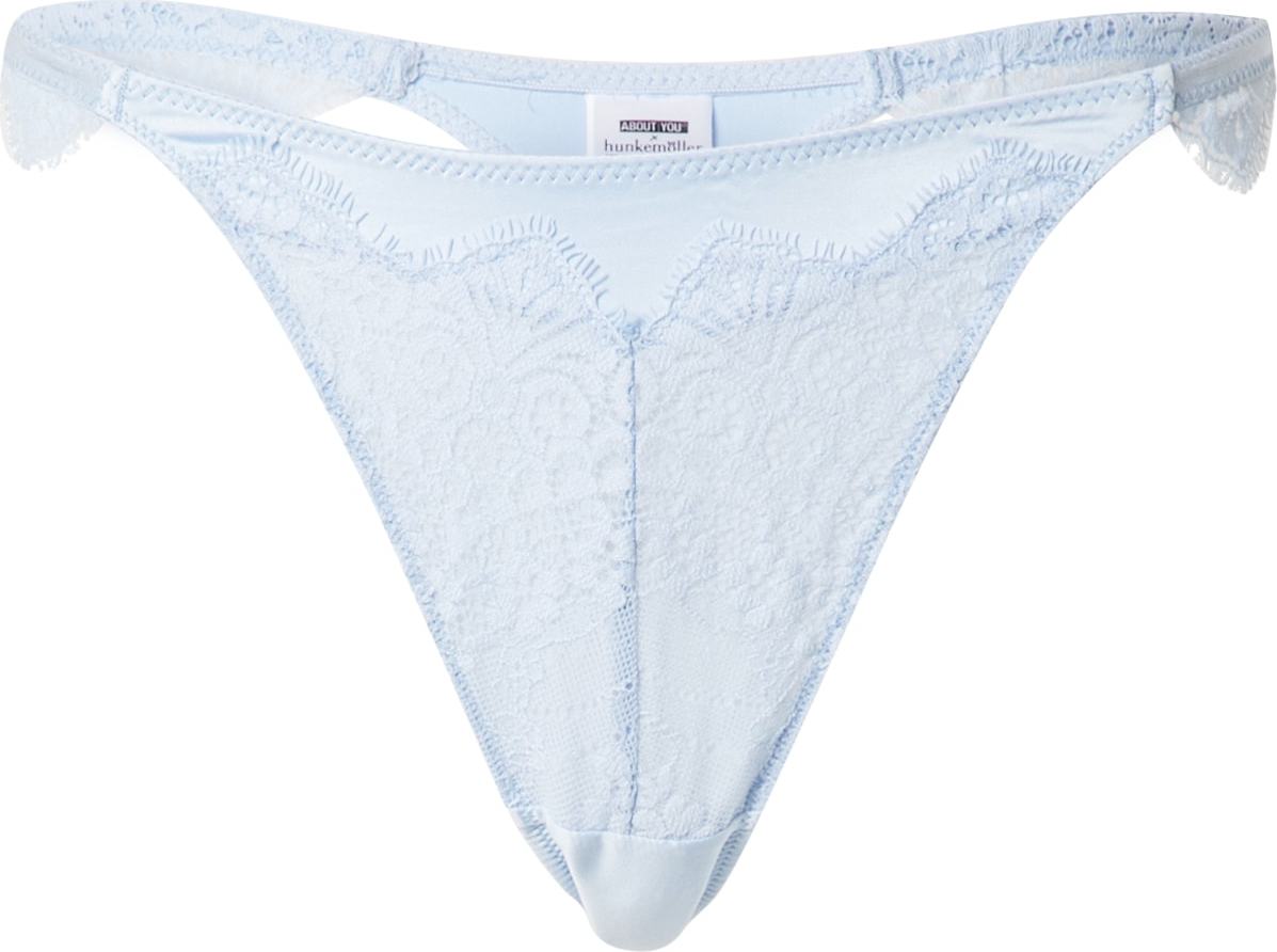 ABOUT YOU x hunkemöller Tanga 'Violet HL' světlemodrá