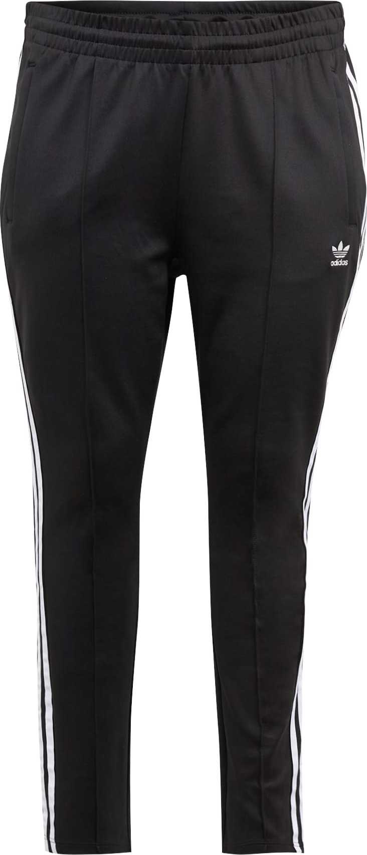 ADIDAS ORIGINALS Kalhoty černá / bílá