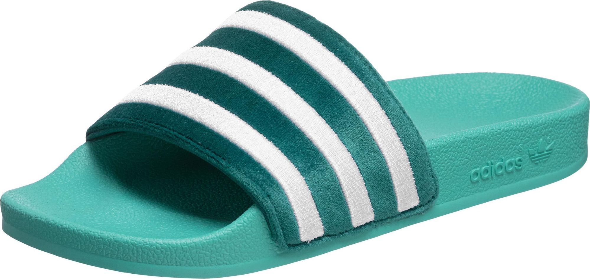 ADIDAS ORIGINALS Pantofle 'Adilette' tyrkysová / bílá