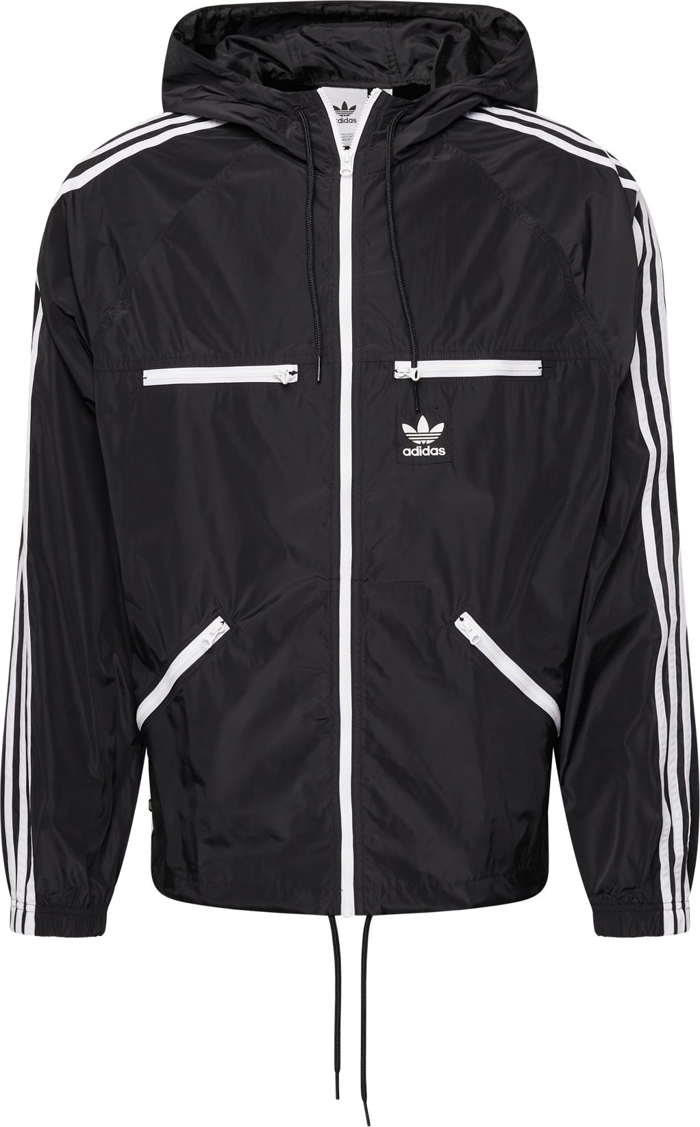 ADIDAS ORIGINALS Přechodná bunda černá / bílá