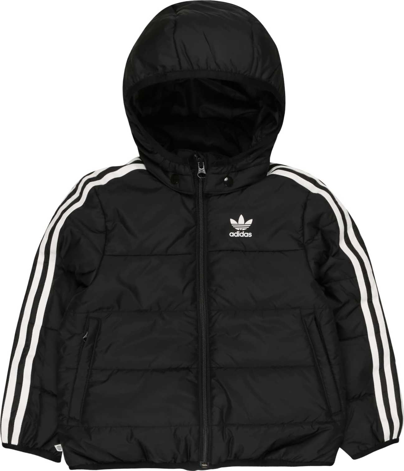 ADIDAS ORIGINALS Zimní bunda černá / bílá