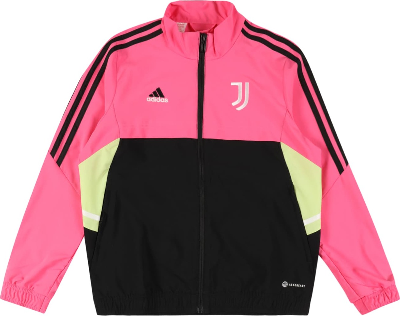 ADIDAS PERFORMANCE Sportovní bunda 'JUVE PRE' limone / pink / černá / bílá