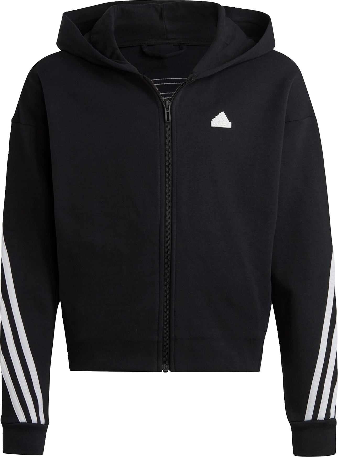 ADIDAS SPORTSWEAR Sportovní mikina černá / bílá