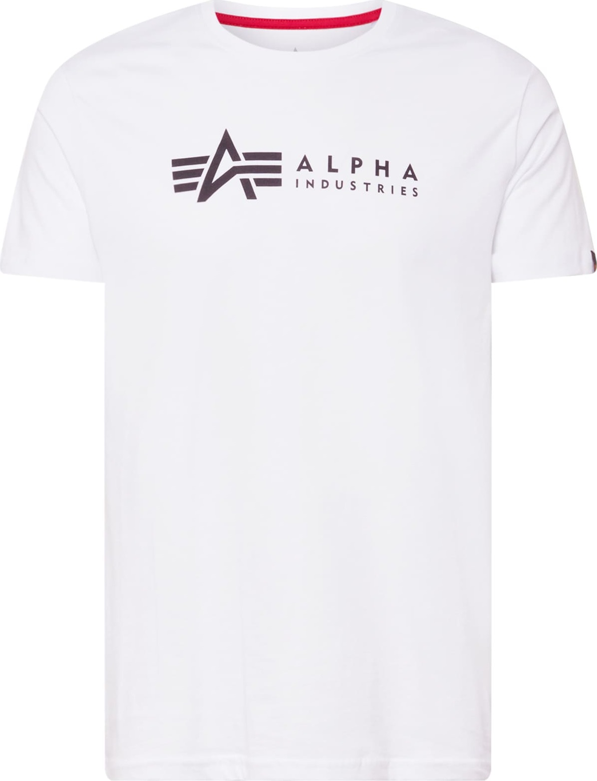 ALPHA INDUSTRIES Tričko červená / černá / bílá