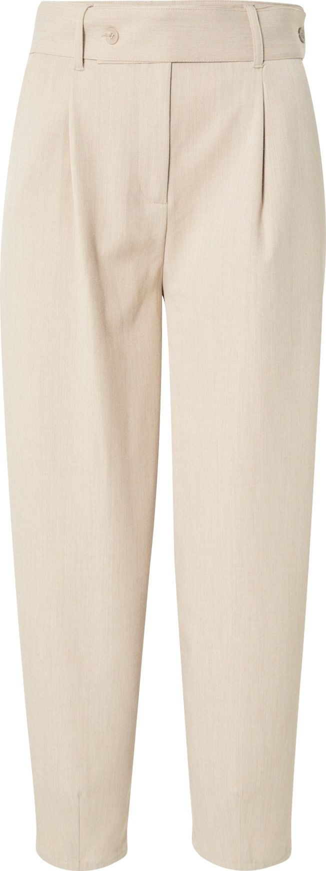 Another Label Kalhoty se sklady v pase 'Elora' barva bílé vlny