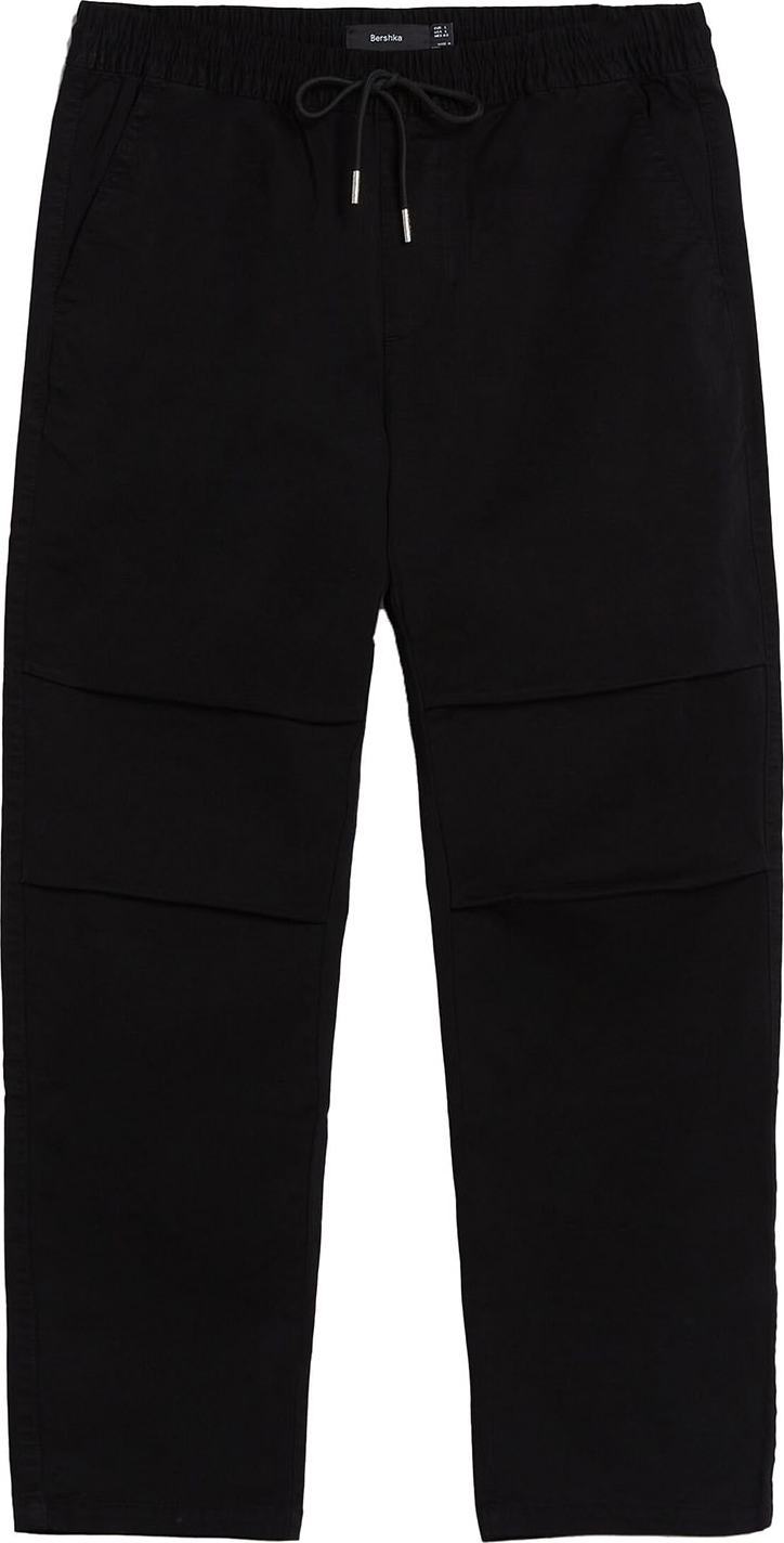 Bershka Kalhoty černá
