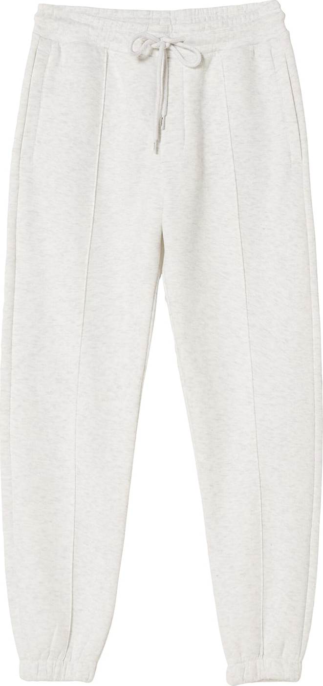 Bershka Kalhoty světle šedá