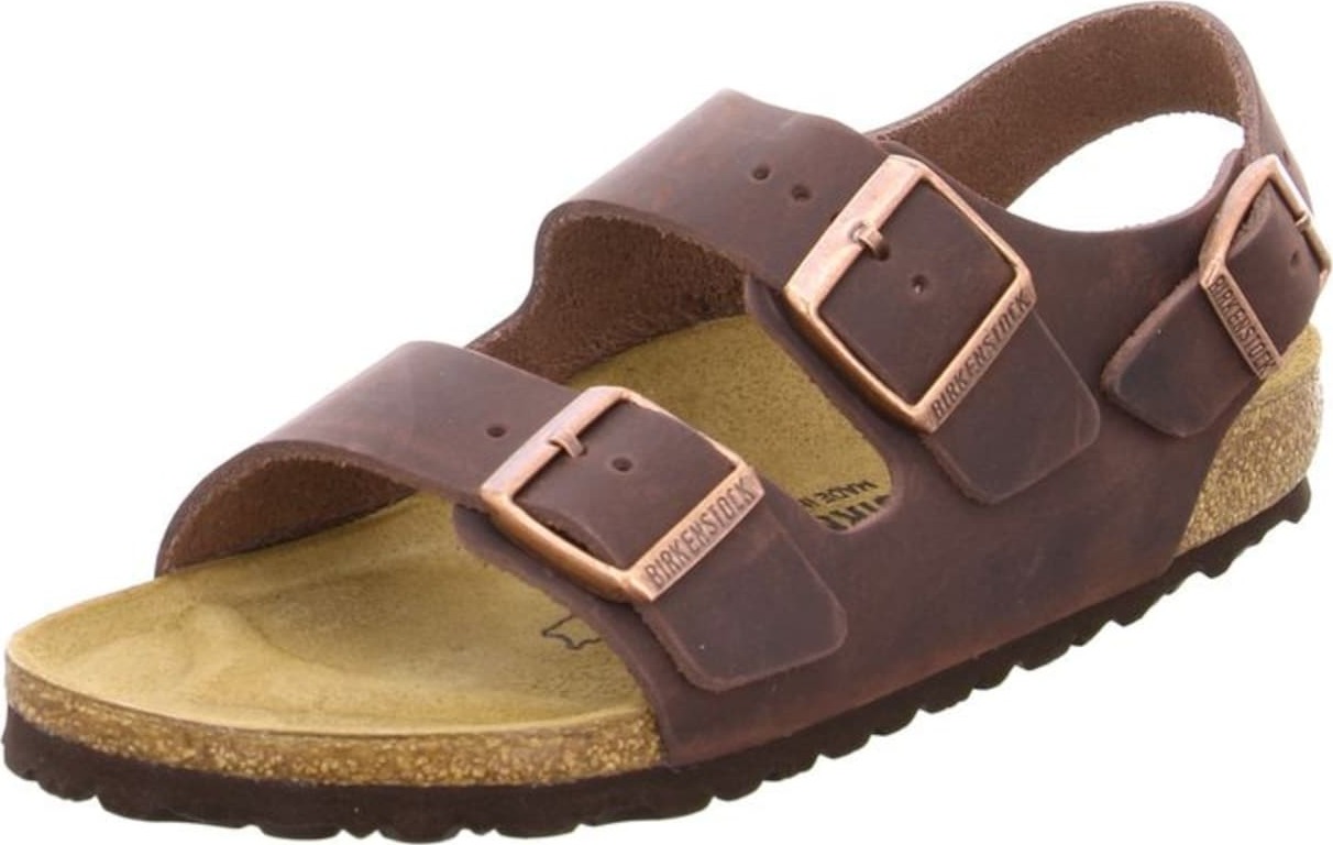 BIRKENSTOCK Sandály 'Milano' hnědá