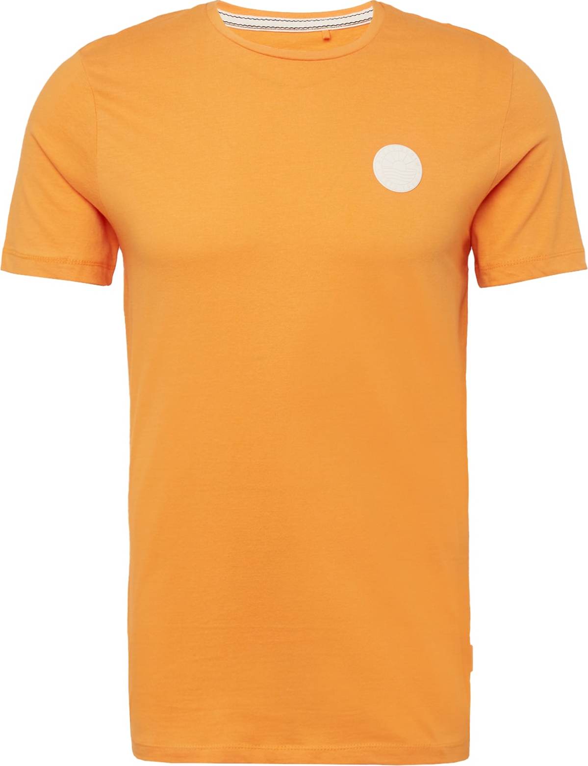 BLEND Tričko oranžová / bílá
