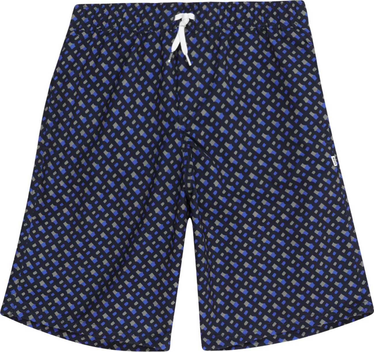 BOSS Kidswear Plavecké šortky modrá / marine modrá / šedobéžová / bílá