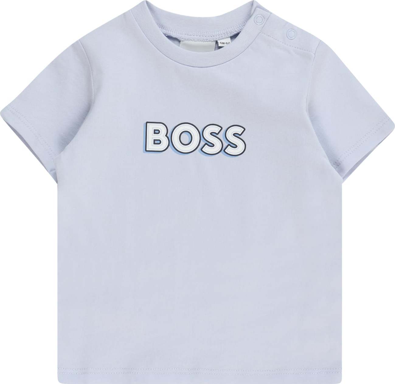 BOSS Kidswear Tričko námořnická modř / nebeská modř / offwhite