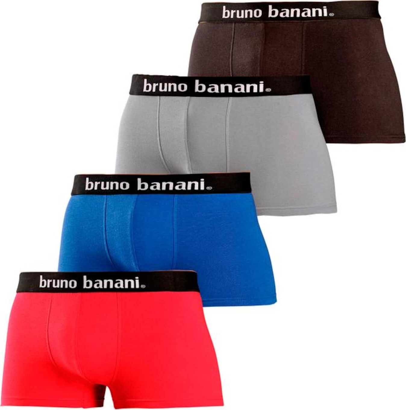 BRUNO BANANI Boxerky námořnická modř / šedá / červená / černá