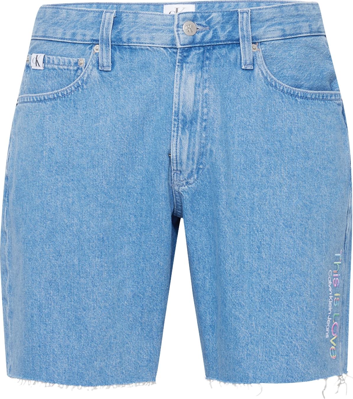 Calvin Klein Jeans Džíny modrá džínovina / žlutá / pink / bílá
