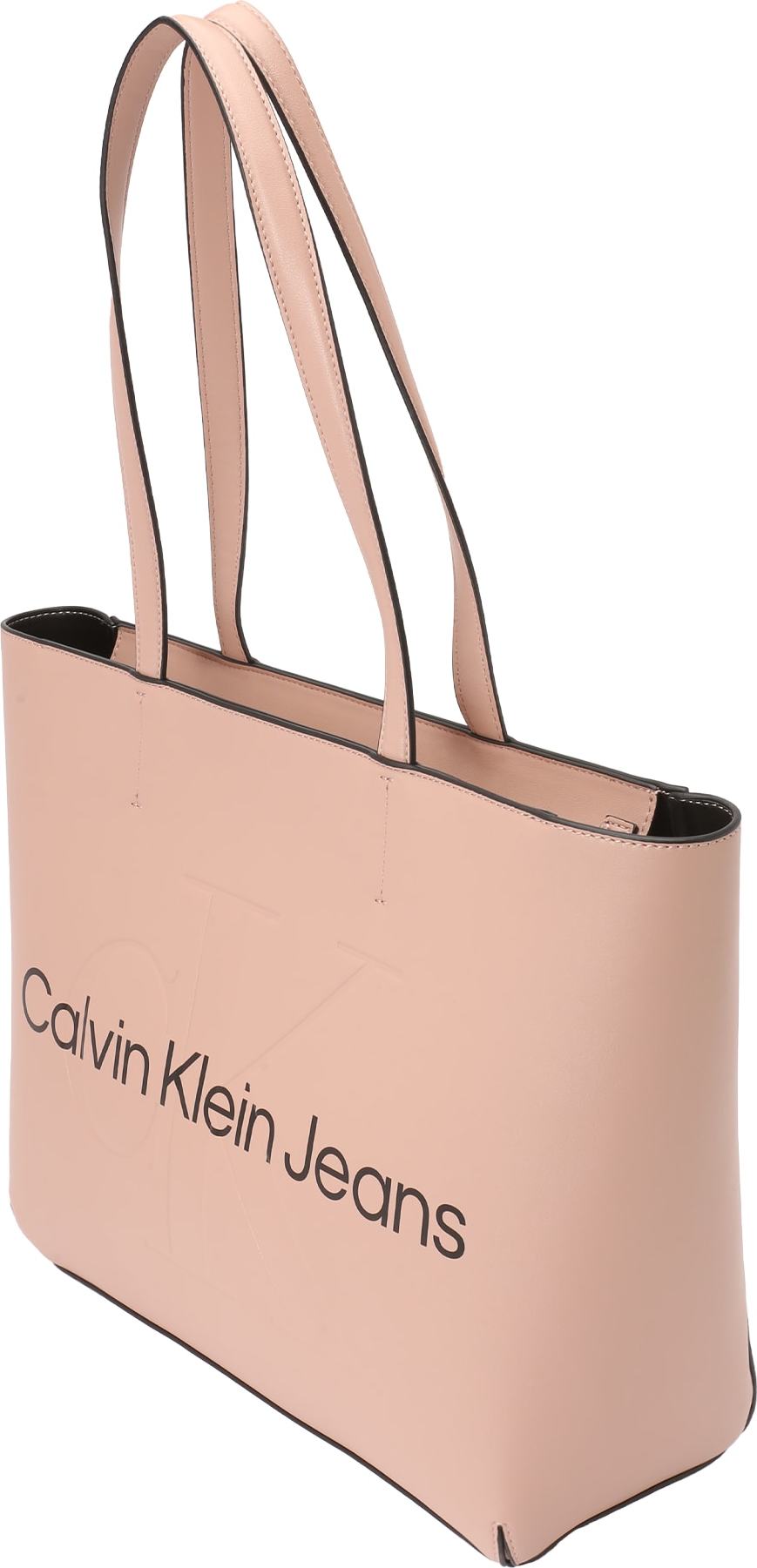 Calvin Klein Jeans Nákupní taška starobéžová / černá