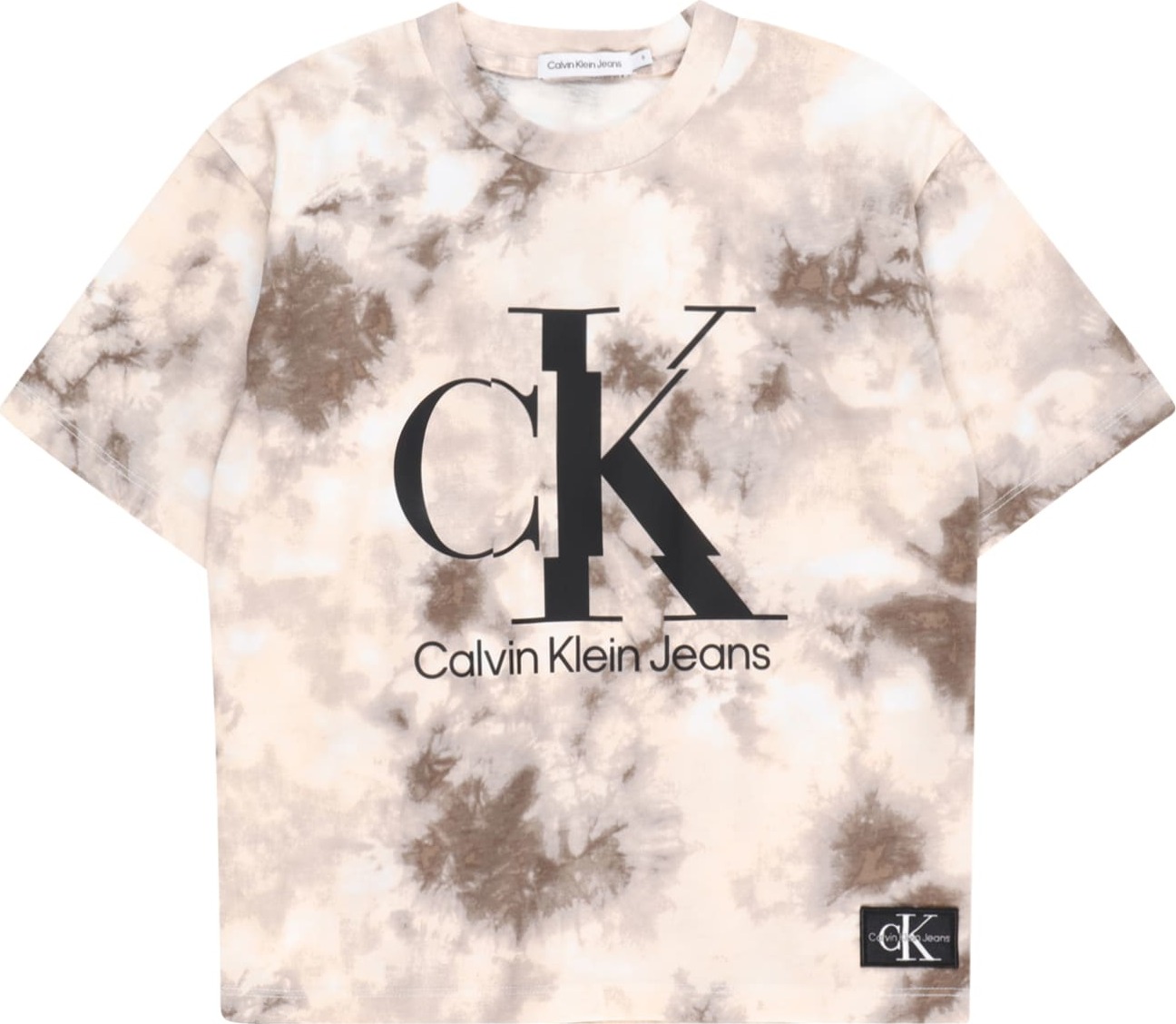 Calvin Klein Jeans Tričko režná / kámen / černá