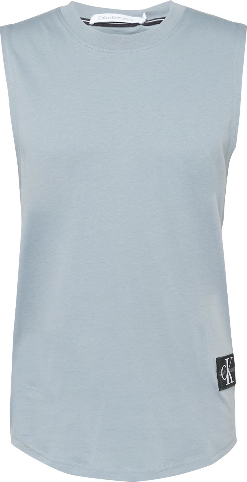 Calvin Klein Jeans Tričko šedá / černá