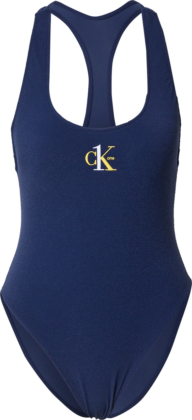 Calvin Klein Swimwear Plavky tmavě modrá / žlutá / bílá