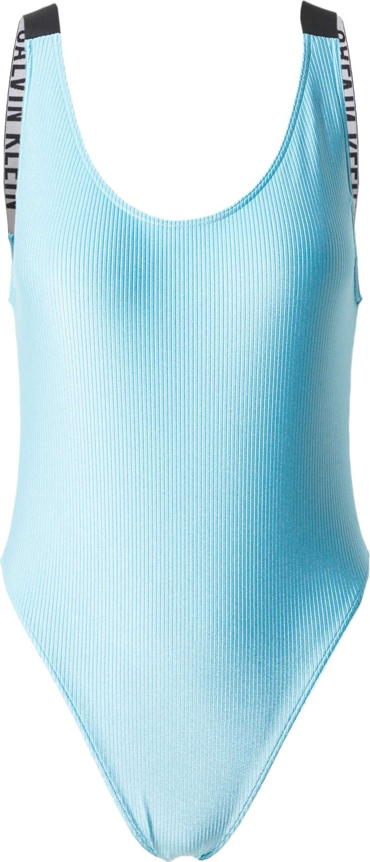 Calvin Klein Swimwear Plavky tyrkysová / černá / bílá