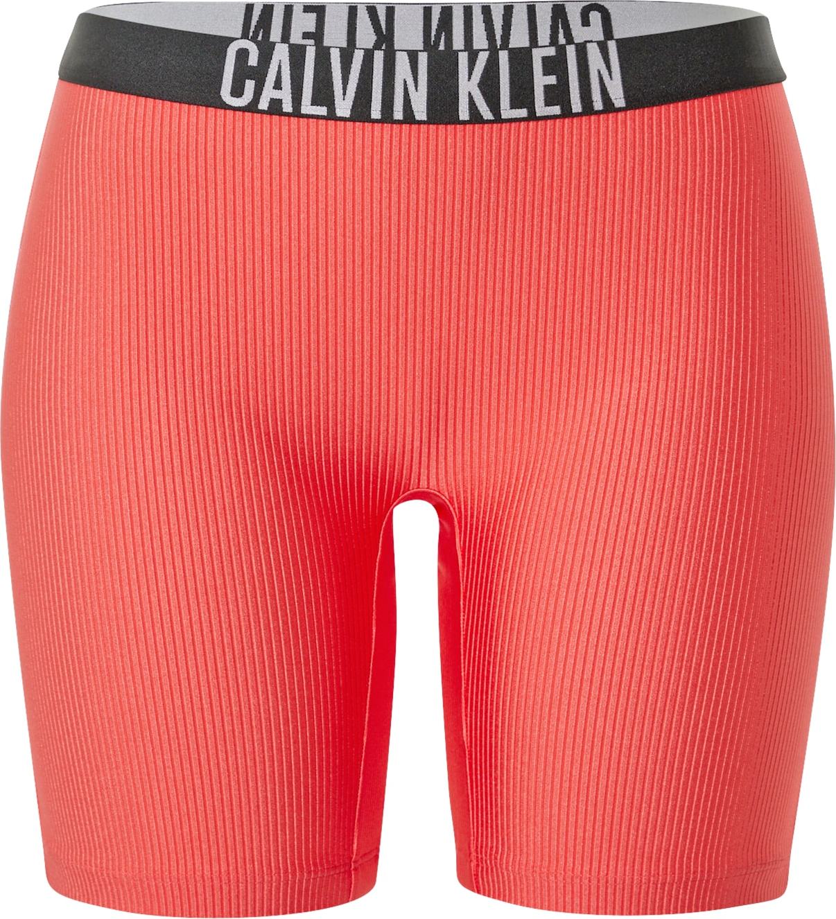Calvin Klein Swimwear Spodní díl plavek melounová / černá / bílá