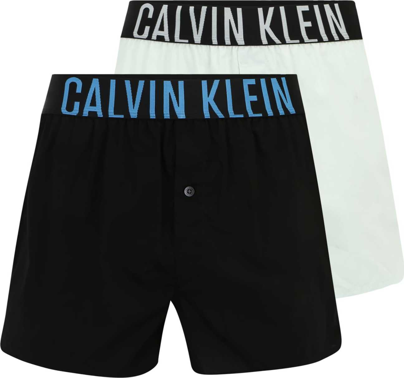 Calvin Klein Underwear Boxerky nebeská modř / pastelově zelená / černá