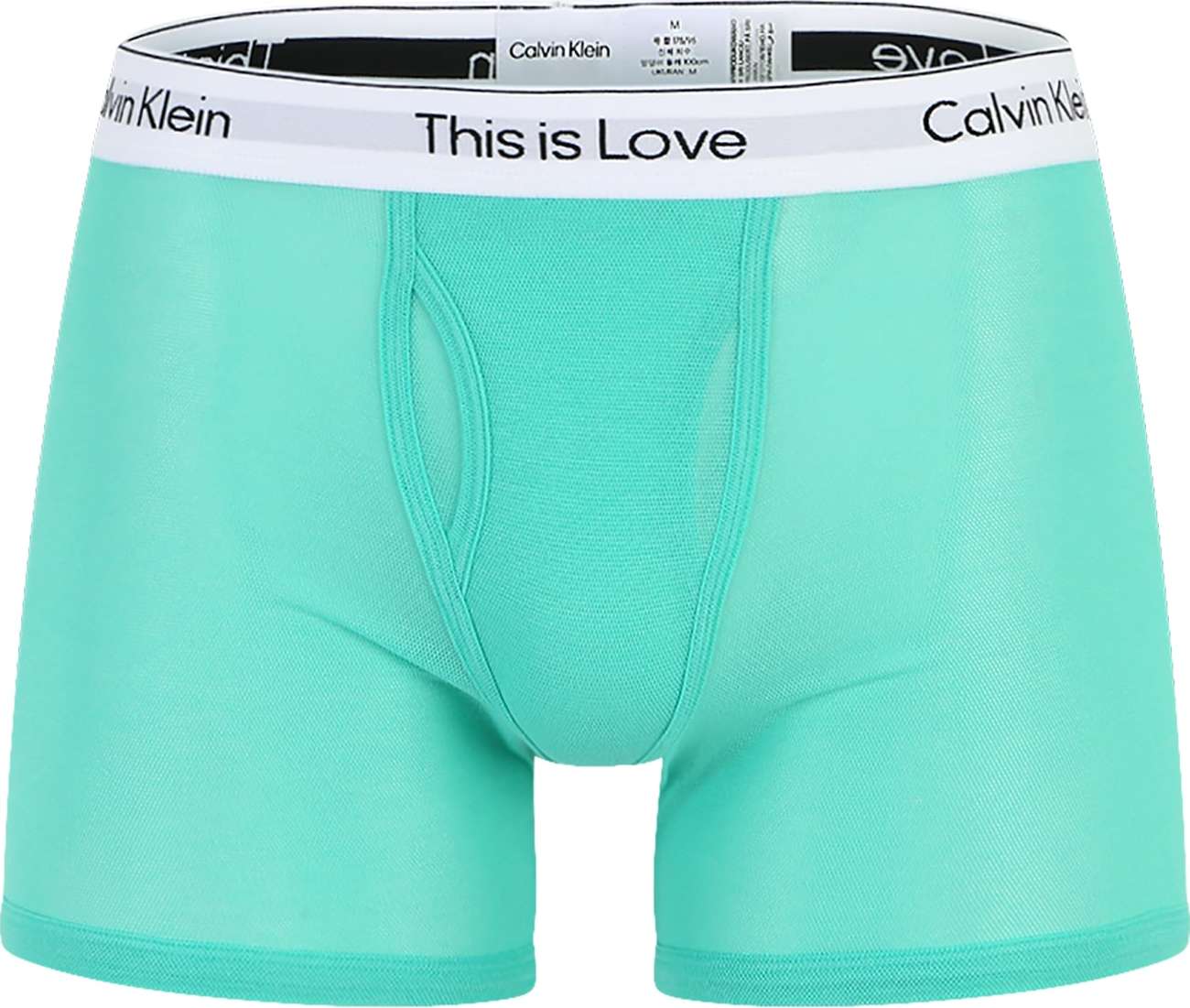 Calvin Klein Underwear Boxerky 'Pride' nefritová / černá / bílá