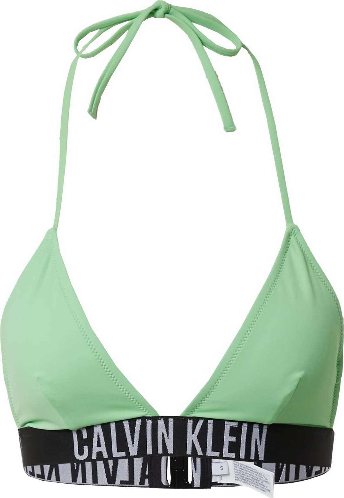 Calvin Klein Swimwear Horní díl plavek 'Intense Power' světle zelená / černá / bílá