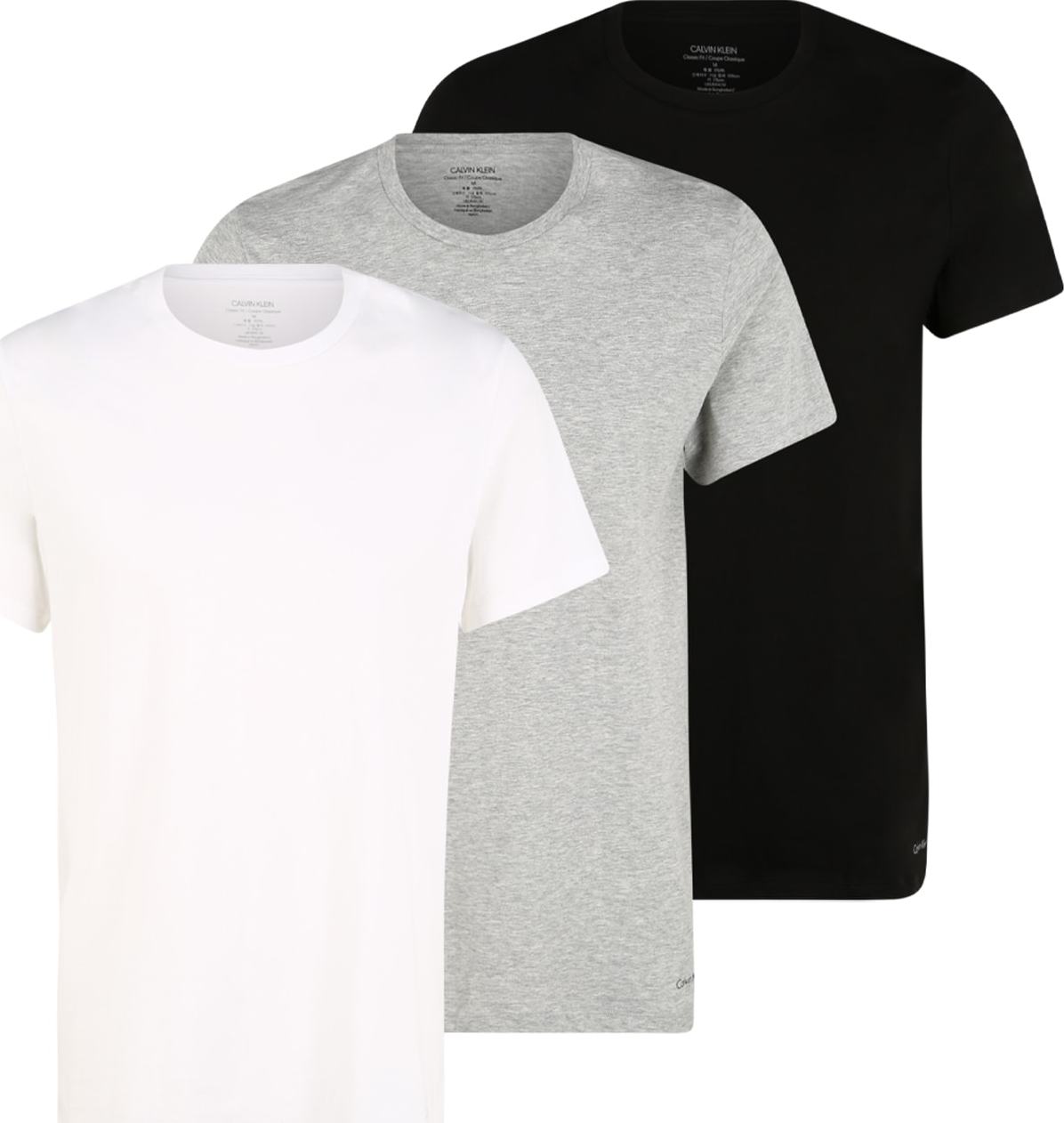 Calvin Klein Underwear Tričko šedý melír / černá / bílá