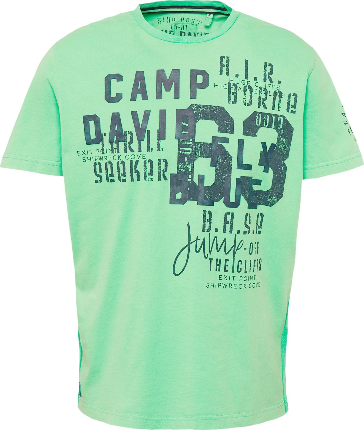 CAMP DAVID Tričko námořnická modř / zelená