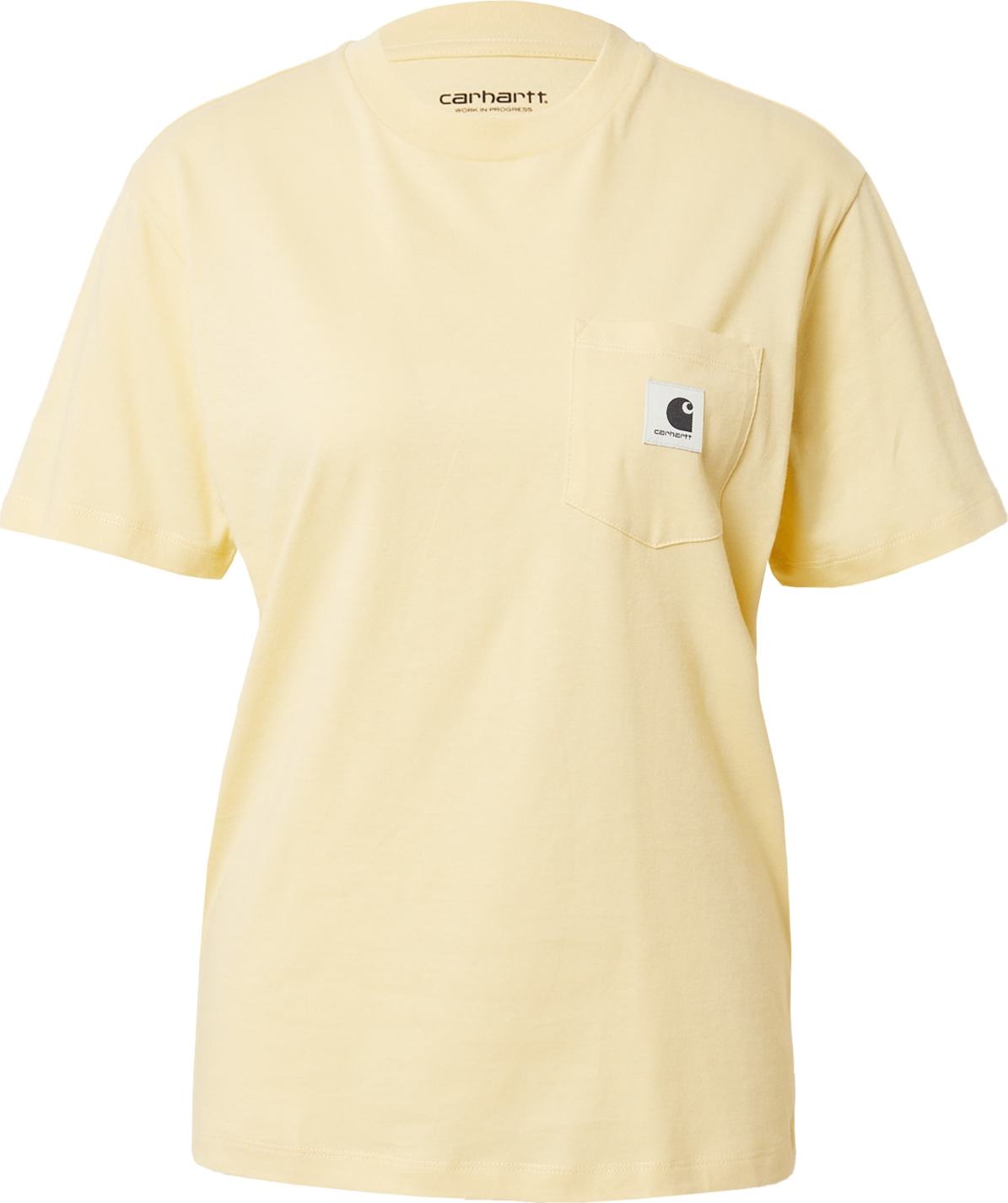 Carhartt WIP Tričko pastelově žlutá