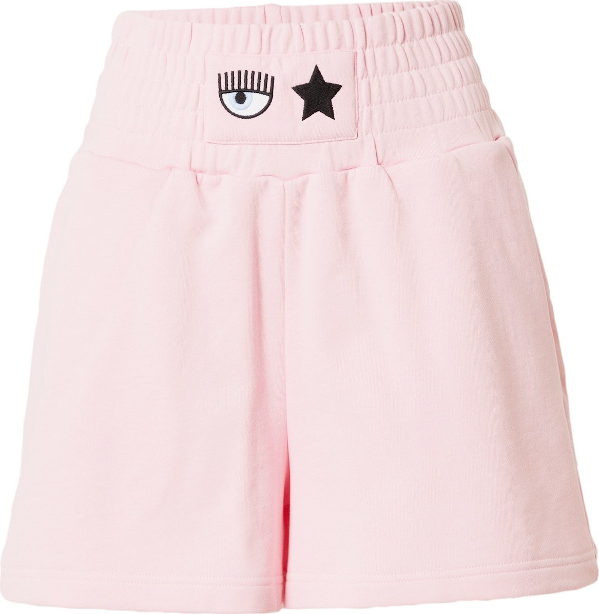 Chiara Ferragni Kalhoty světlemodrá / světle růžová / černá / bílá