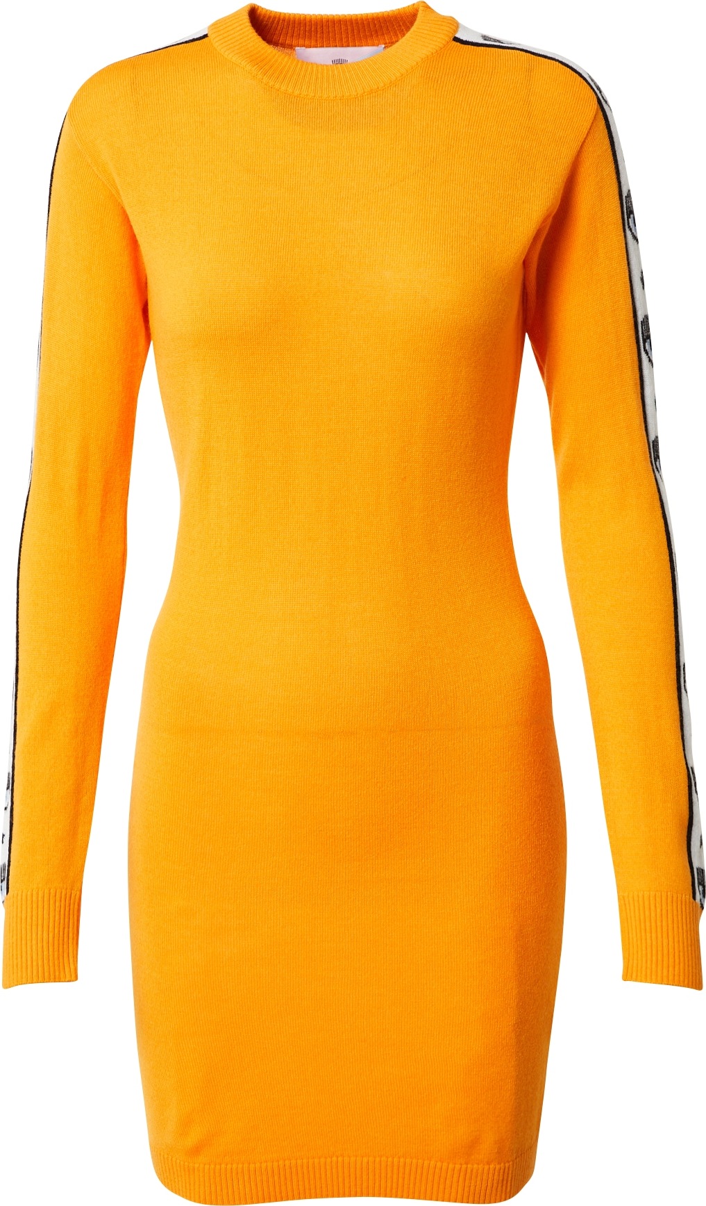 Chiara Ferragni Úpletové šaty 'VESTITI' oranžová / černá / bílá