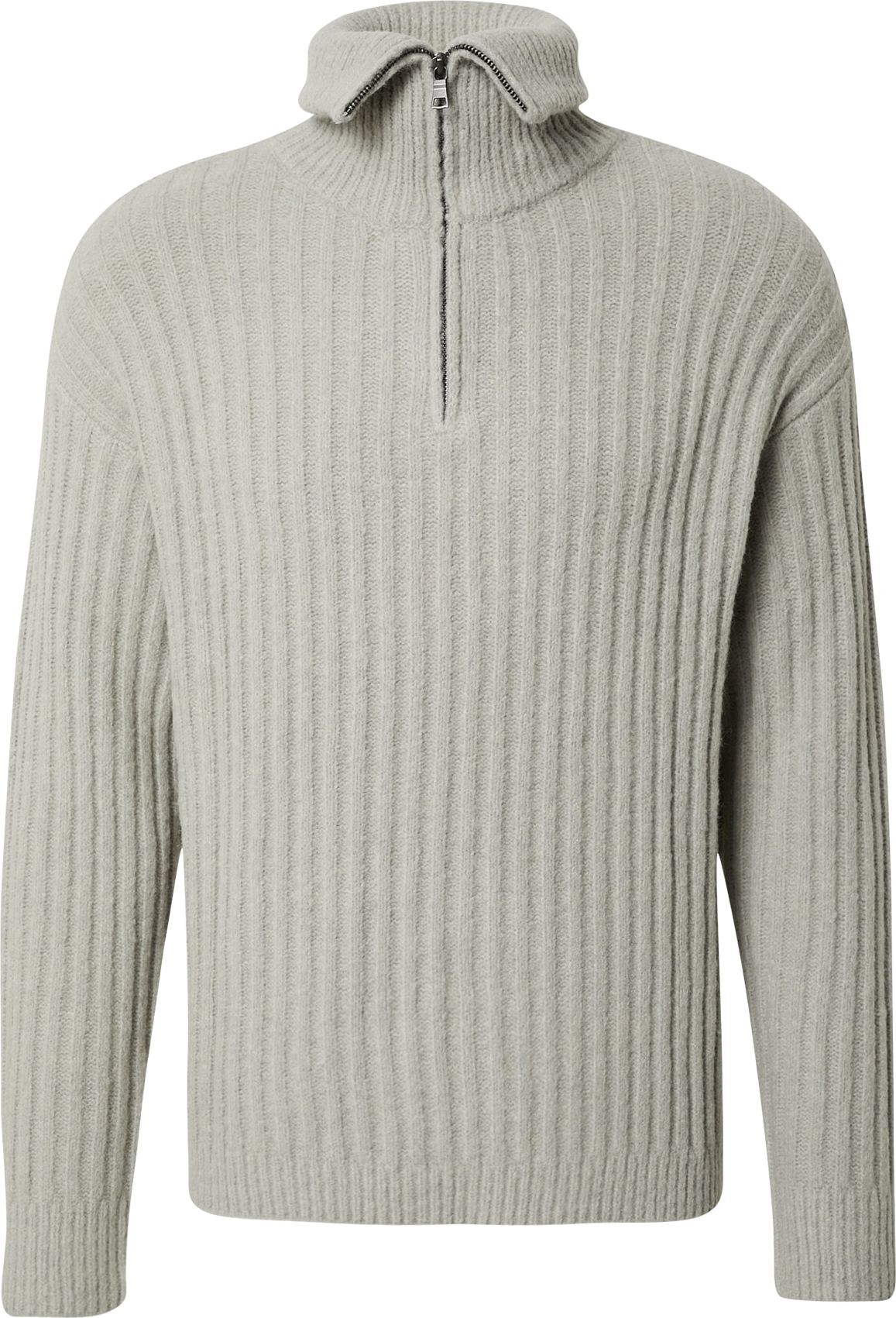 DAN FOX APPAREL Svetr 'Eren' šedá