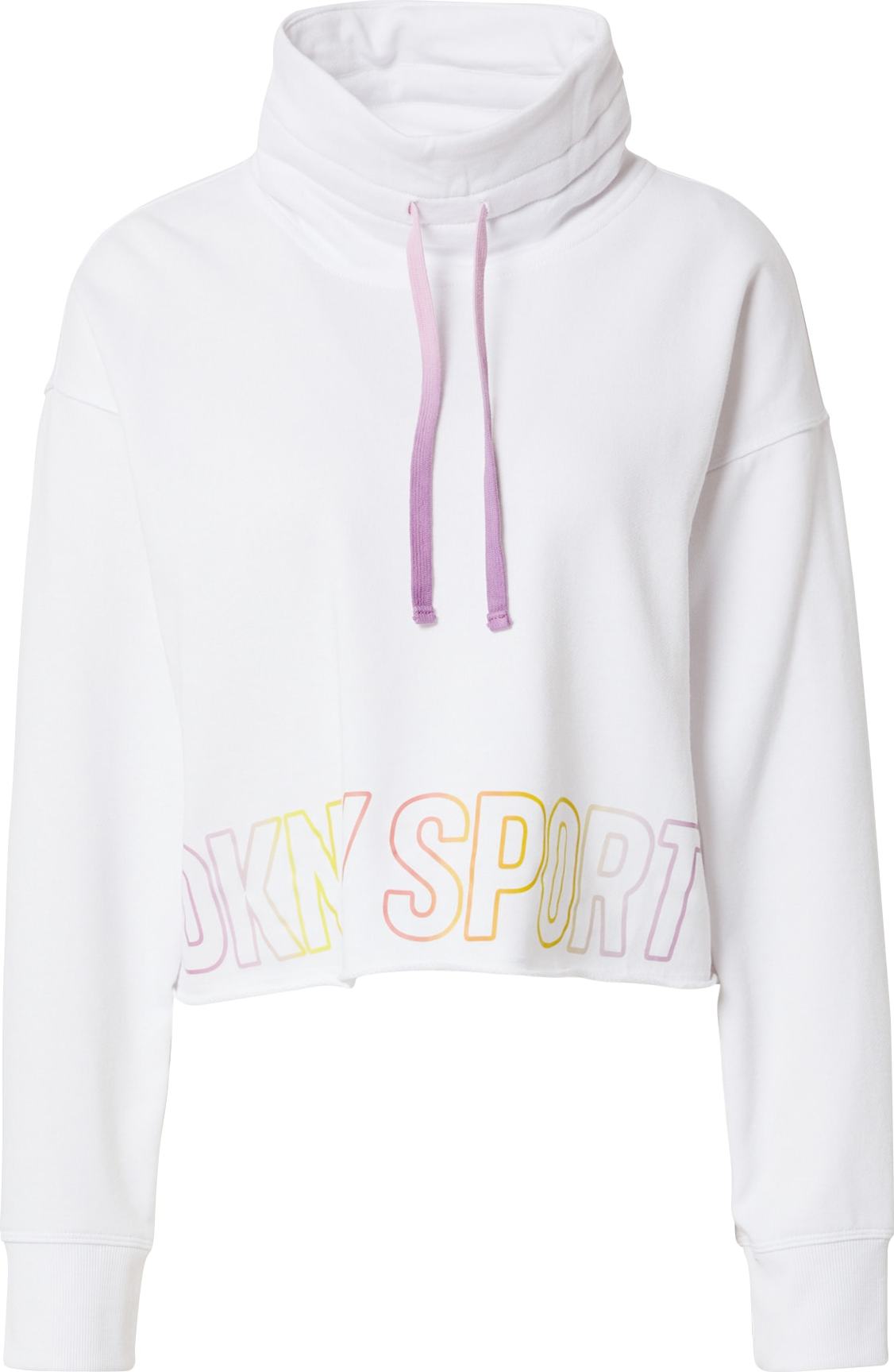 DKNY Performance Sportovní mikina žlutá / světle fialová / jasně oranžová / bílá