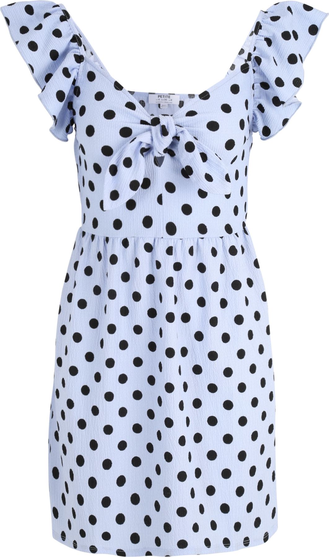 Dorothy Perkins Petite Letní šaty světlemodrá / černá