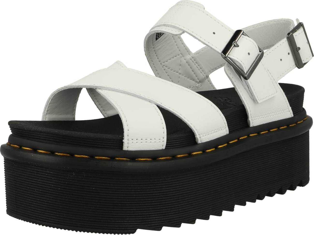 Dr. Martens Sandály 'Voss II Quad' černá / bílá