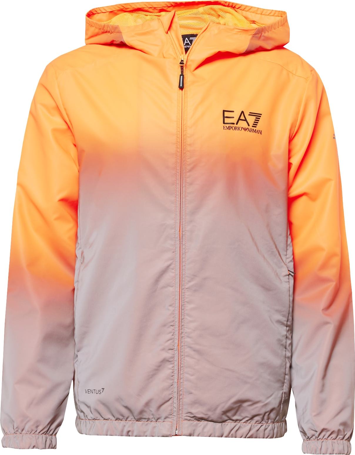 EA7 Emporio Armani Funkční bunda fialová / oranžová / černá