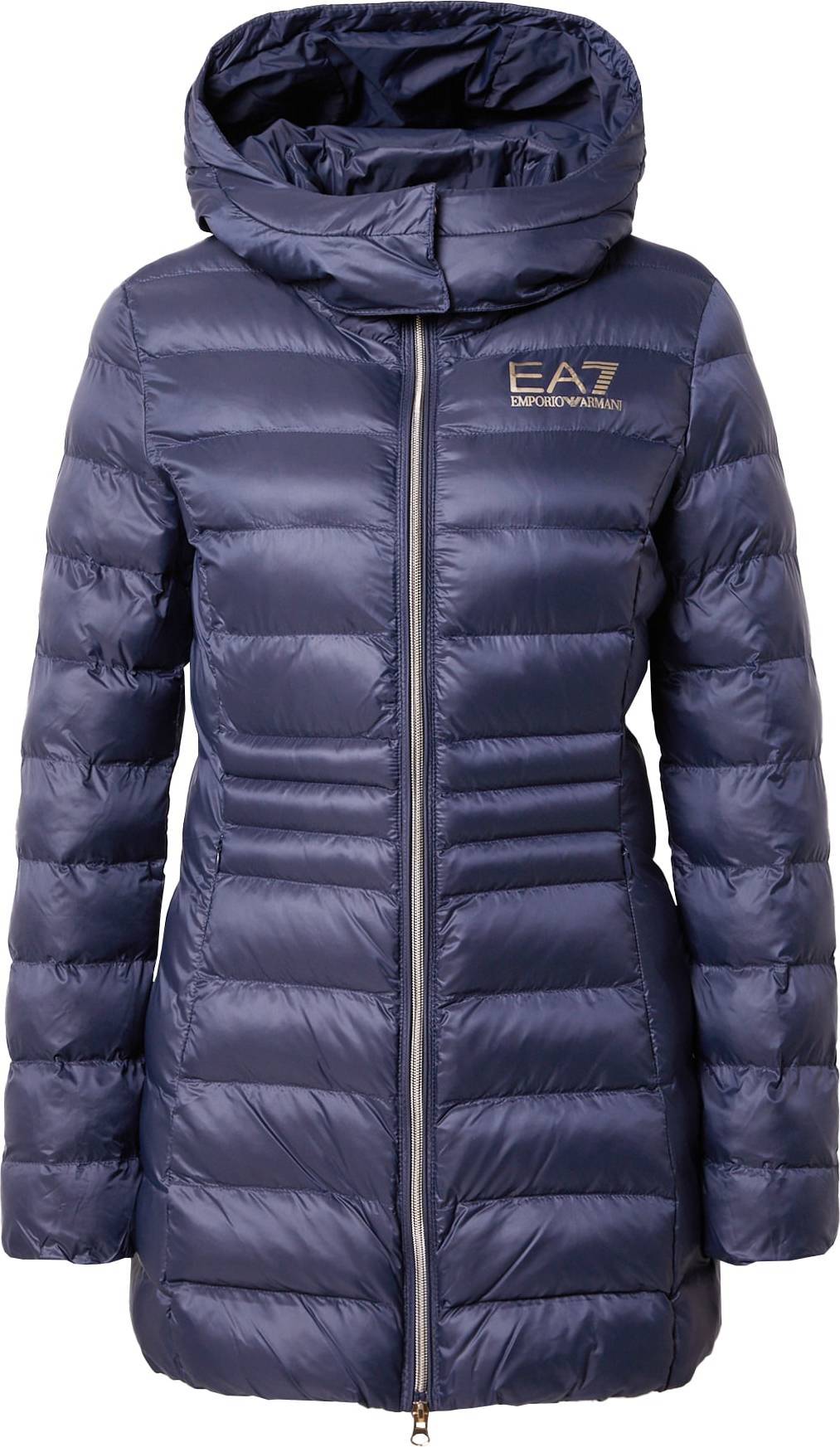 EA7 Emporio Armani Přechodný kabát 'CABAN' námořnická modř / zlatá