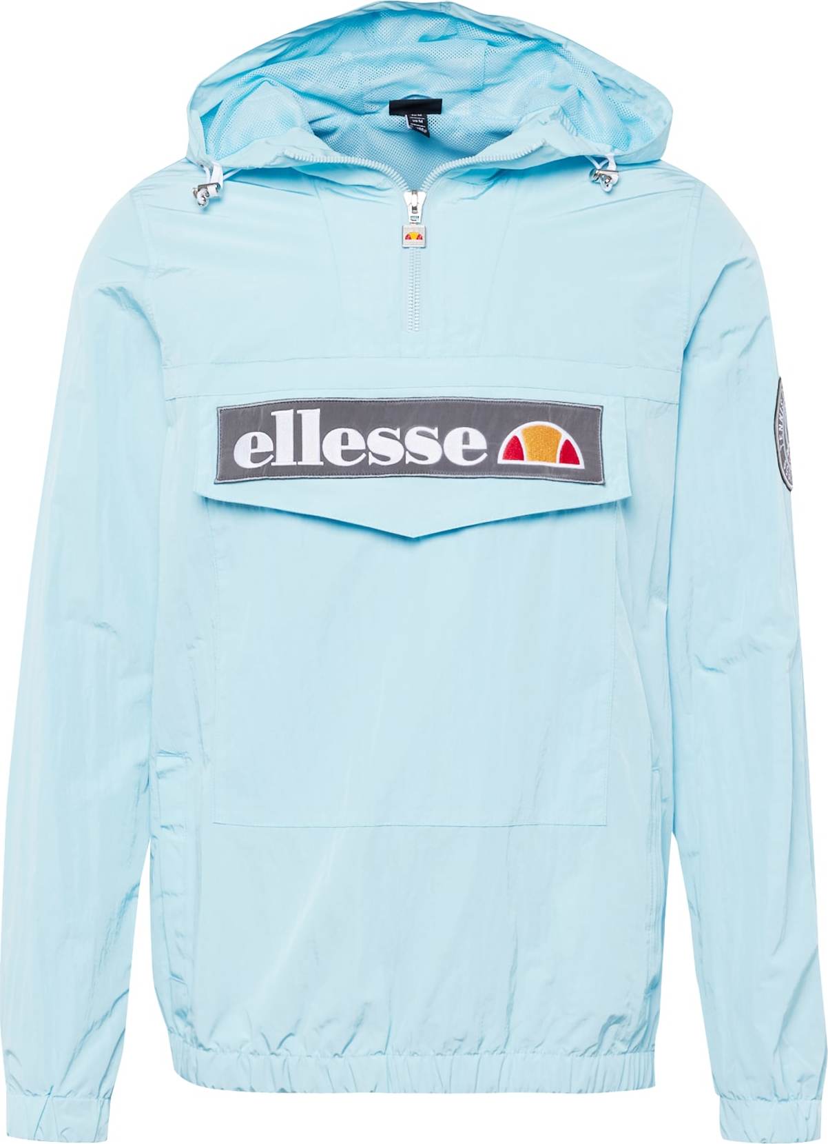 ELLESSE Přechodná bunda 'Zavelo' světlemodrá / tmavě šedá / oranžová / vínově červená