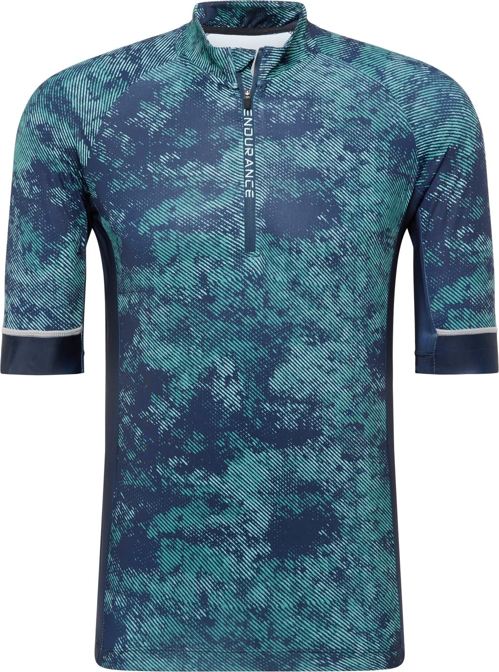 ENDURANCE Funkční tričko 'Jens' námořnická modř / nefritová