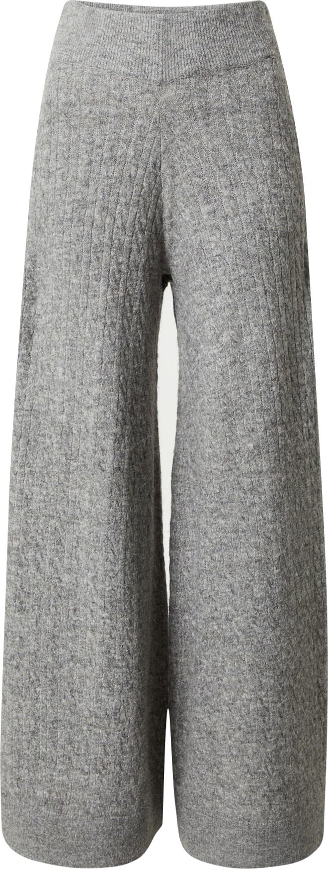 ESPRIT Kalhoty šedý melír